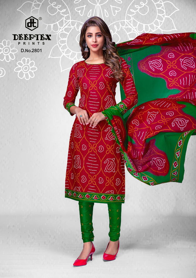 Deeptex Classic Chunaris 28 Bandhani Wholesale Cotton Dress Materials
